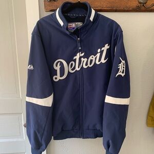 Detroit Tigers Softshell Jacket, Size Mens Large